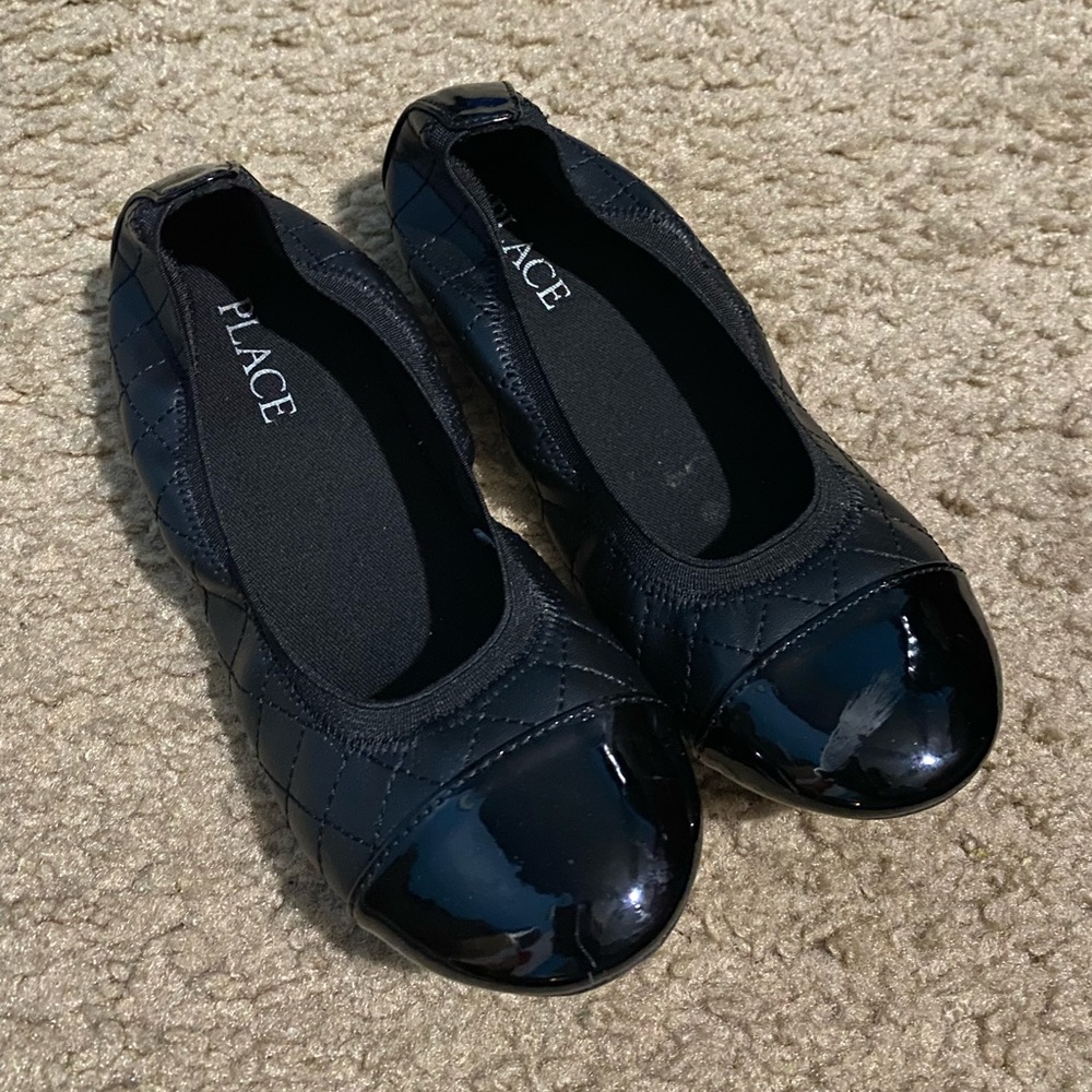 Children place little girl size 1 shoes